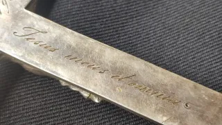 Crucifijo Plata Guerra Civil 1938