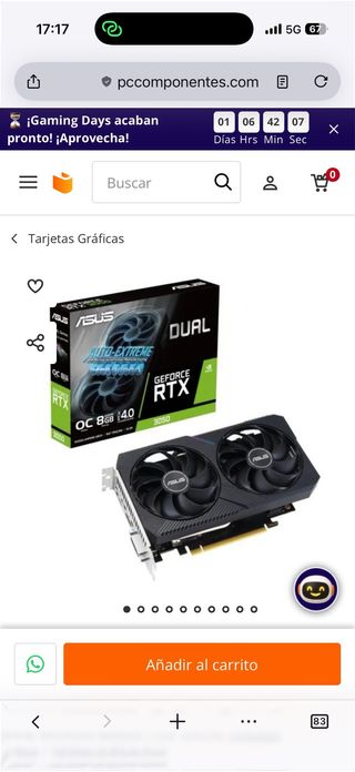ASUS GeForce RTX 3050 OC 8GB