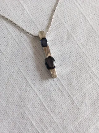 Conjunto Pendientes y Colgante Azul