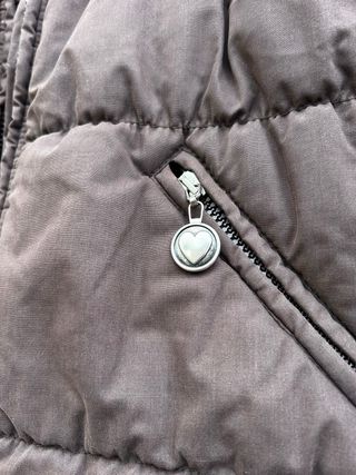 Piumino Moschino Marrone