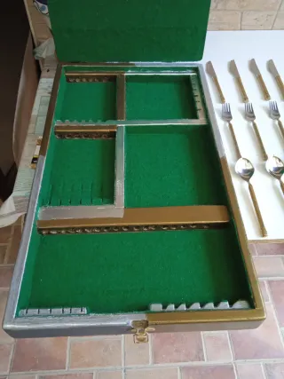 Cubiertos DAVID MARSHALL Bronce y Acero Inoxidable