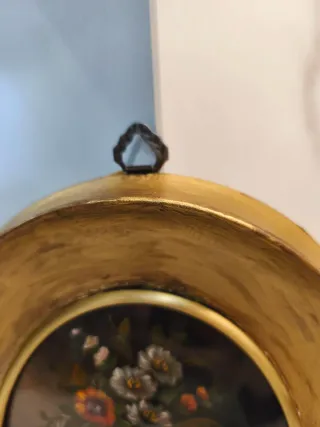 Cuadro antiguo dorado de madera