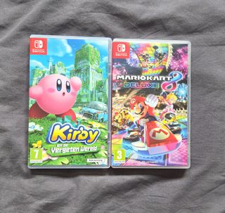 Kirby y la Tierra Olvidada+ Mario Kart 8 switch