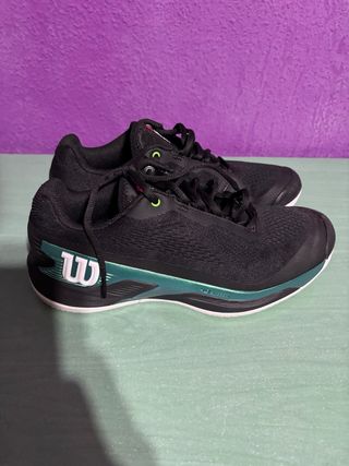 Zapatillas Wilson Rush Pro 4.0 Negro Esmeralda