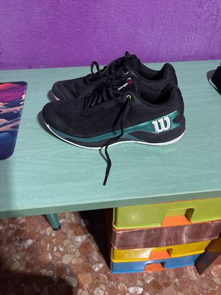 Zapatillas Wilson Rush Pro 4.0 Negro Esmeralda