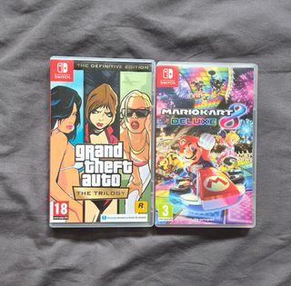 Nintendo Switch: Mario Kart 8 Deluxe y GTA Trilogy