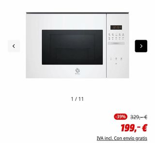 Microondas Balay Blanco