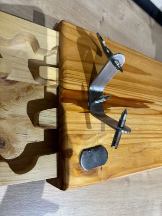 Soporte Jamonero Madera y Metal