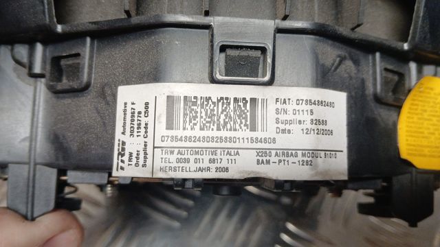 07854862480 AIRBAG VOLANTE FIAT DUCATO 2010