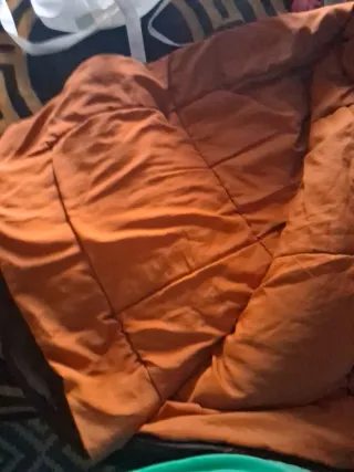 Lote dormitorio tela verde y blanco