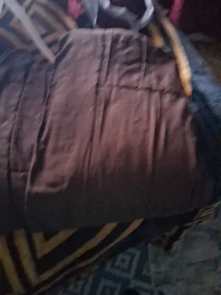 Lote dormitorio tela verde y blanco