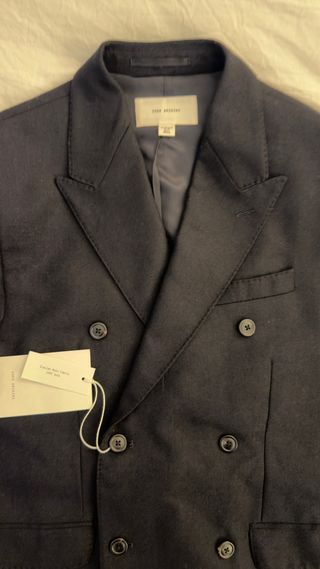 Blazer Zara Man colección Origins 100% lana marino