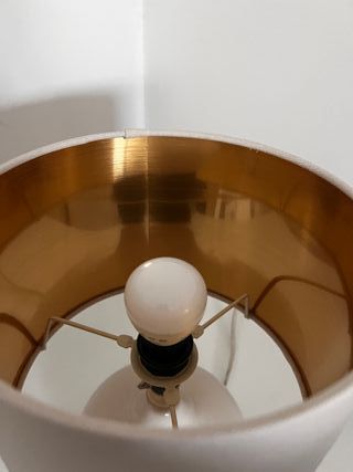 2 Lámparas de mesa cerámica - Impecables