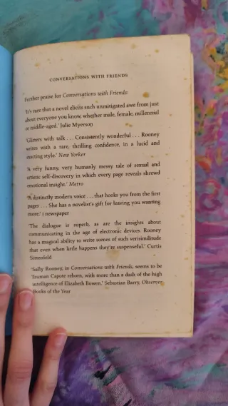 CONVERSATIONS WITH FRIENDS