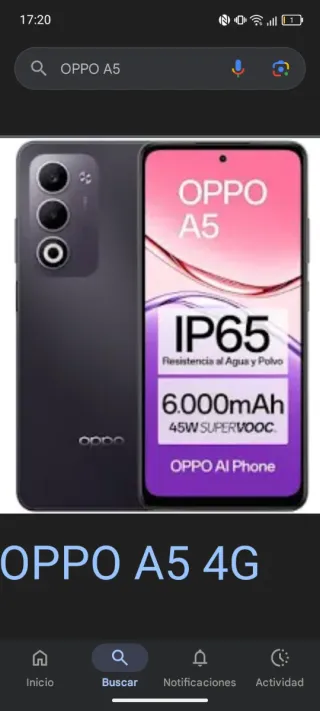 Oppo A5 Negro/Gris