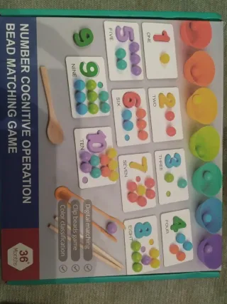 Juego educativo de números y colores