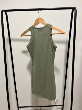 Vestido justo verde XXS/XS