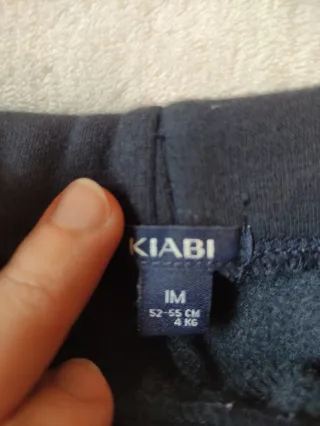 Pantalón invierno bebé azul con topos dorados