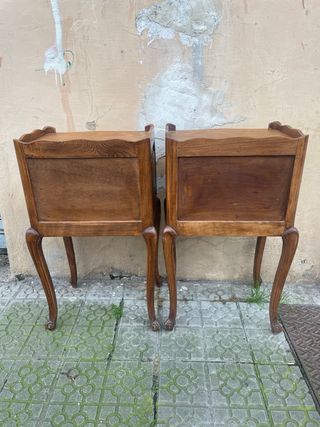 Pareja Mesitas Noche Estilo Luis XV