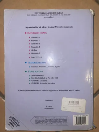 A scuola di matematica. Aritmetica. Per la Scuo...