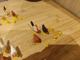Lote Gallinas y Pollitos Playmobil