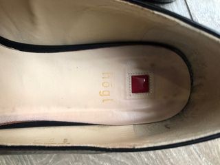 Mocasines HÖGL charol negro puntera cuadrada