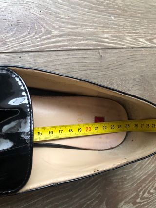 Mocasines HÖGL charol negro puntera cuadrada