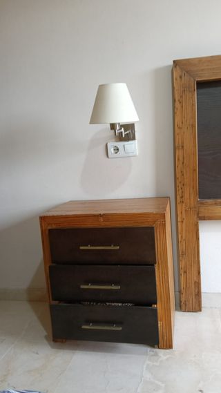 Conjunto Dormitorio Madera Rústica