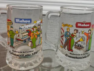 9 Jarras de Cerveza Mahou Colección