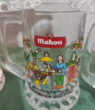 9 Jarras de Cerveza Mahou Colección