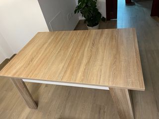 Mesa extensible salón madera
