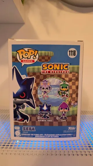 Funko Pop Neo Metal Sonic 1118 Sonic Games