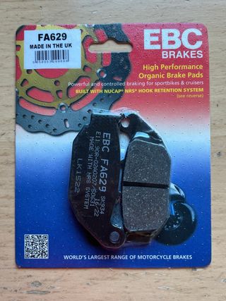 Pastillas Freno EBC FA629 Orgánicas Moto