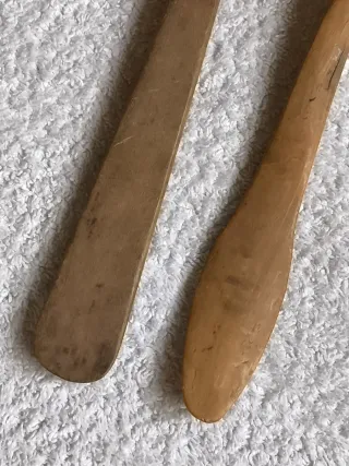 2 CUCHARAS MADERA CASA ANTIGUA  PUCHERO COCINA