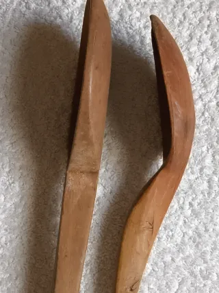 2 CUCHARAS MADERA CASA ANTIGUA  PUCHERO COCINA