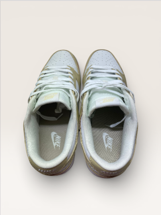 Nike Dunk Low Talla 46 Dorado Blanco