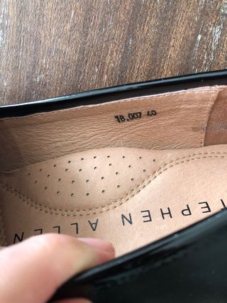 Stephen Alle Mocasines Piel Negro Hebilla Dorada