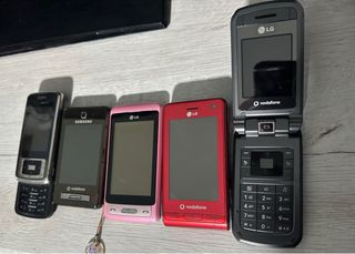 Lote 5 Teléfonos Vintage LG y Samsung