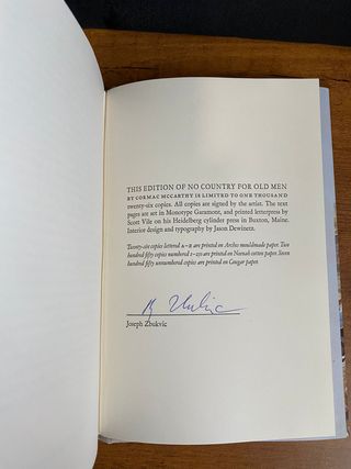 No Country for Old Men by Cormac McCarthy Suntup