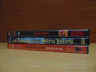 JESUS FRANCO LOTE DE 3 PELÍCULAS EN DVD.