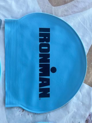 Lote 4 Gorros Natación Roka Ironman Azul