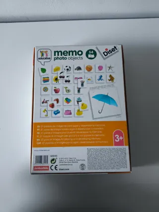 Juego de mesa Memory (hacer parejas)