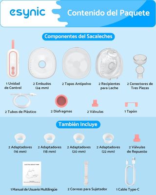 Sacaleches Eléctrico Manos Libres Portátil