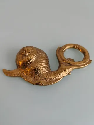 Set 4 Caracoles Bronce Decorativos "11"