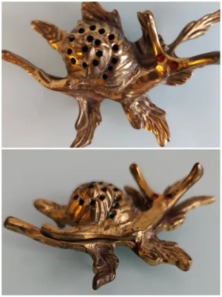 Set 4 Caracoles Bronce Decorativos "11"