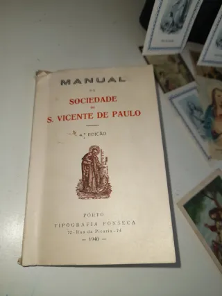 Lote de Pagelas e Livros Religiosos Antigos