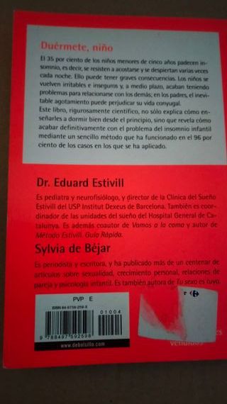 Libro "Duérmete mi niño" del Dr. Estivill