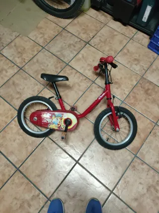 Bicicleta infantil 14 pulgadas roja