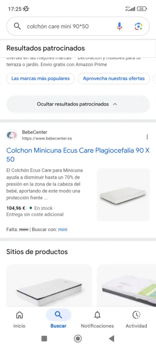 Colchón cuna colecho nuevo, no se ha utilizado.