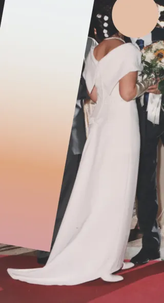 Abito da sposa color bianco avorio